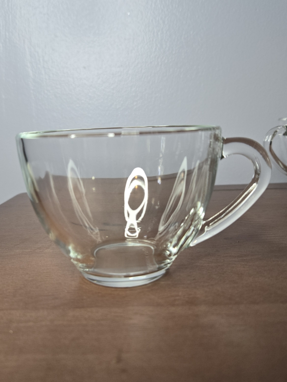 Vintage Set of 8 ARCOROC FRANCE Clear Glass Punch Cups , Coffee Mugs, Dessert